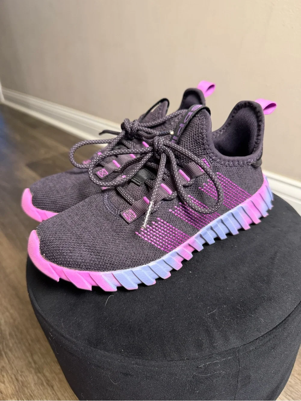 Adidas Kids athletic shoes in Purple and Pink